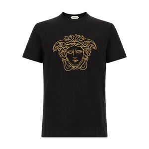 Versace Black Cotton Men's T-Shirt